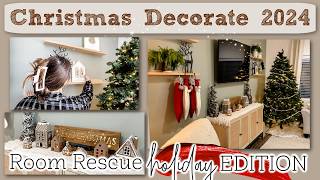 NEW CHRISTMAS DECORATE WITH ME 2024  BUDGET CHRISTMAS DECORATING IDEAS  Holiday Room Rescue S1E4 [upl. by Ralph]