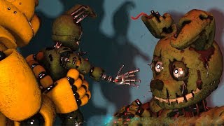 FNAF Springbonnie vs Possessed Springtrap Fight FNAF Animations [upl. by Kravits]