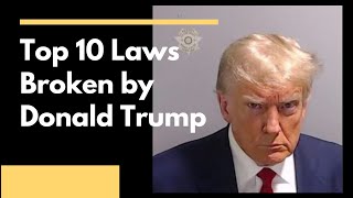 Top 10 Laws Broken by Donald Trump [upl. by Llerrehs]