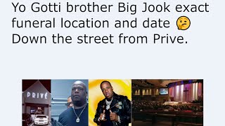 Yo Gotti brother Big Jook exact funeral location and date 🤔 Down the street from Prive [upl. by Vetter389]