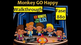 Walkthrough Monkey GO Happy Fase 880NEW MONKEYS ON BLOCK THEME [upl. by Tibold37]