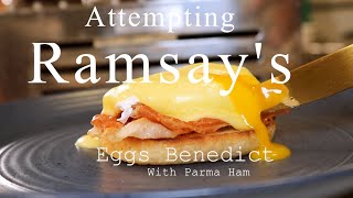 Attempting Eggs Benedict in 60 Seconds  Gordon Ramsay [upl. by Kassab599]