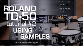 Roland TD50 sound module tutorial 2 Importing amp using audio samples [upl. by Ala855]