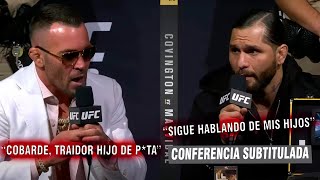 Covington vs Masvidal Rueda de prensa subtitulada  La policía tiene que intervenir  PreUFC 272 [upl. by Islek184]