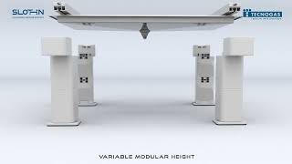 TECNOGAS SLOT IN  SYSTEM FOR SUPPORTING EXTERNAL UNITS [upl. by Idnarb]