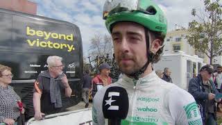 Ben Healy  Interview at the start  Stage 2  Volta ao Algarve em Bicicleta 2024 [upl. by Scevo]