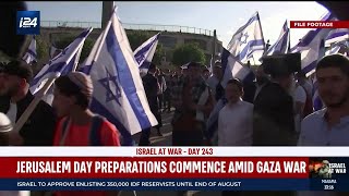 Jerusalem Days flag march held with authorities warning of clashes [upl. by Annaig]