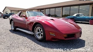 1976 Dark Red Corvette Eckler Wide Body Custom Stingray [upl. by Arze]