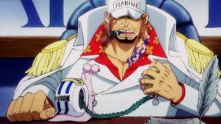 Akainu and Fujitora Talking About Abolishment of Seven Warlords System  One Piece 958 [upl. by Noffihc]