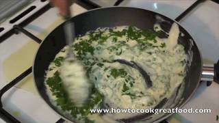 Cod in a Cream Parsley Sauce Recipe  Bechamel Fish [upl. by Ivgnout]