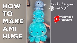 CROCHET Easily Make ANY Amigurumi Pattern Huge 😅 How to Adjust the Size [upl. by Kalasky]