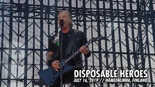 Metallica Disposable Heroes Hämeenlinna Finland  July 16 2019 [upl. by Ycniuq]