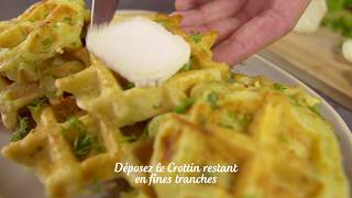 Les gaufres Crottin de Chèvre Rians et de pommes de terre [upl. by Ahsenik]