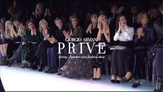 Giorgio Armani Privé SS20 VIP Interviews [upl. by Arykat]