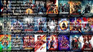 Wie man die Marvel Filme der Reihe nach ansieht – chronologische Reihenfolge [upl. by Ande]