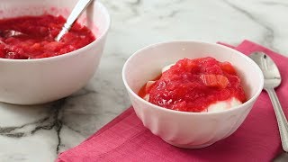 Rhubarb Compote Martha Stewart [upl. by Atig]