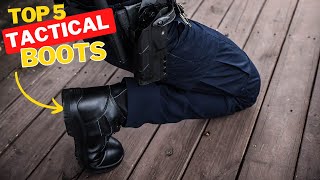 Top 5 Best Tactical Combat Boots 2024 [upl. by Burchett]