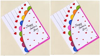 white paper Teachers day card makingCute greeting Card for Teachers day 2023Card for Teachers [upl. by Andros872]