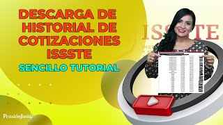 Descargue su historial de cotizaciones ISSSTE de manera sencilla [upl. by Huldah]