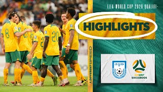 Bangladesh v Subway Socceroos  Highlights  FIFA World Cup 2026 Qualifier [upl. by Arocet]