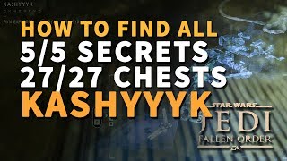 All Kashyyyk Chests amp Secrets Locations Star Wars Jedi Fallen Order [upl. by Akerdnuhs]