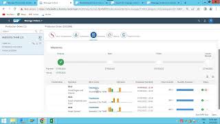 Production order execution on S4 HANA 2021 FIORI tiles SAPPP SAPECC S4HANA [upl. by Nemracledairam]