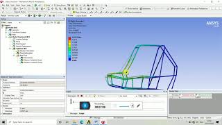 SAE Baja rollcage front impact analysis [upl. by Etnor766]