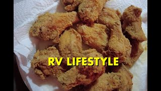 How To Fry Chicken Wings in an RV  mentalhealth rvlife addiction rvliving [upl. by Kellia403]