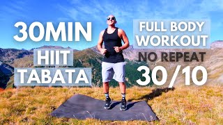 TABATA HIIT 30MIN  Full Body Workout  Tabata 3010 🔥NO REPEAT🔥 [upl. by Chang78]