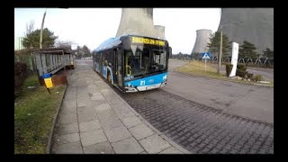 POV  TRZEBINIA  Solaris Urbino 12 IV CNG  Wyjazd na wielką elektrownię 🚍 [upl. by Norvil]