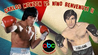 Carlos Monzon vs Nino Benvenuti 2 ABC 1080p 60fps [upl. by Ahasuerus]