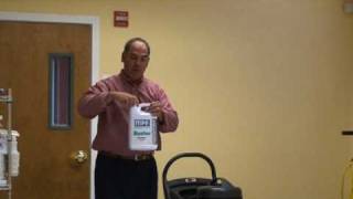 Floor Stripping Part 7 Using Defoamer in Wet Dry Vac [upl. by Norrie]