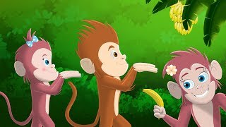 Monkey Dance Song by FunForKidsTV  Nursery Rhymes [upl. by Suckow743]