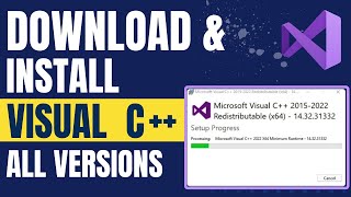 How to Download amp Install Visual C redistributable in Windows [upl. by Aleusnoc]