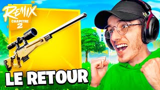 Le PREMIER SNIPER de FORTNITE de RETOUR sur le CHAPITRE 2 REMIX [upl. by Bogie241]