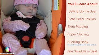 How to Buckle Your Newborn in a Car Seat [upl. by Peoples322]