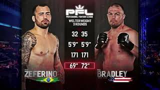 Joao Zeferino vs Paul Bradley PFL 3 MMA [upl. by Hadleigh765]