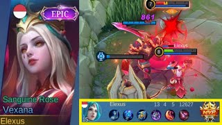 New Revamped Vexana Sanguine Rose Gameplay Vexana Rework Epic Skin  Vexana Revamp Before Release [upl. by Leugim]