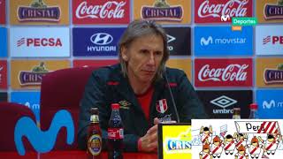 Conferencia de Prensa GarecaEntrenador Selección PeruanaPERÚ EN EL MUNDIAL [upl. by Anwadal]