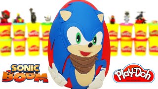 Huevo Sorpresa Gigante de Sonic Boom en Español Latino de Plastilina Play Doh [upl. by Airrotal]