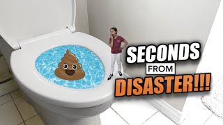 STOP AN OVERFLOWING TOILET IN SECONDS [upl. by Avenej76]