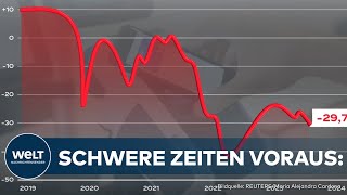 DEUTSCHE WIRTSCHAFT AM ABGRUND Rezession und Sparflaute  Stimmung bleibt schlecht [upl. by Illek833]