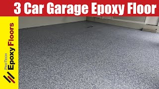 3 Car Garage Epoxy Floor [upl. by Palgrave]