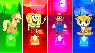 LITTLE PONY EXE 🆚 SPONGEBOB EXE 🆚 SPUER MARIYO EXE 🆚 HELLO KITY EXE EDM RUSH [upl. by Yanehc]