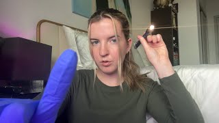 ASMR Cranial Nerve Exam  Light Triggers [upl. by Adnileb]