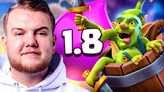 TROLLING WITH INSANE 18 LOG BAIT CYCLE  Clash Royale [upl. by Rokach]