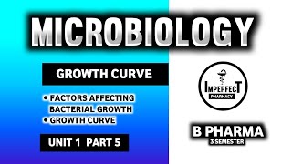 Bacterial Growth Curve  Physical Parameters For Bacterial Growth  Microbiology  B Pharma 3rd Sem [upl. by Beaudoin440]