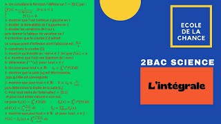 LINTEGRALE 2BAC SC MATH V16 [upl. by Kienan614]