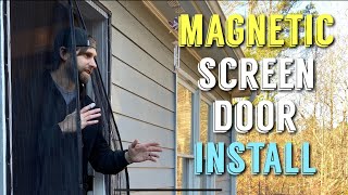 Installing Magnetic Screen Door [upl. by Bremen]