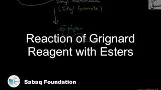 Reaction of Grignard Reagent with Esters Chemistry Lecture  Sabaqpk [upl. by Meilen]